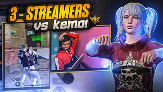 KemO Amazed 3 STREAMERS WITH 1V4 On Their LIVESTREAM!🔱