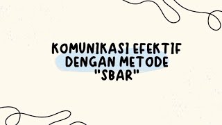 🩺 Komunikasi Efektif dengan Metode SBAR 🩺 Komunikasi Efektif dengan Metode SBAR