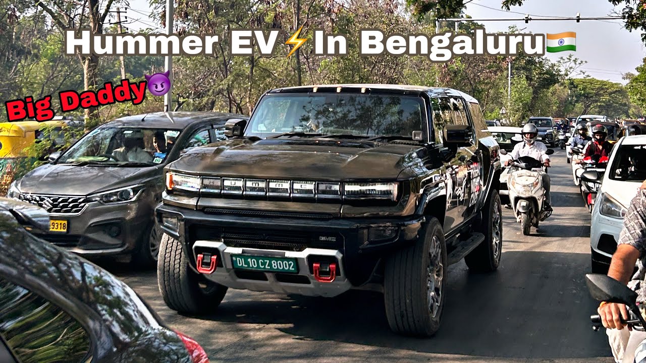 GMC HUMMER EV IN BENGALURU🇮🇳| CRAB WALK🦀| INDIA’S MOST VIRAL CAR| MAR [2025]