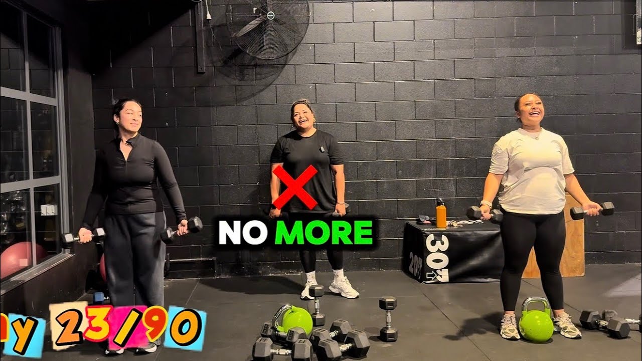 Day 22,23/90 Absolutely got the best of us! Tabata🔥