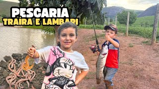 Pescaria de Traíras e Lambaris! Não acreditei quando peguei esse peixe no anzol. 