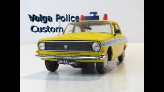 Diecast custom. How to custom a diecast Police Volga Gaz 24 DiamonD. full. custom repaint car.