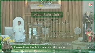 LIVE | May 15, 2024 | 12 n.n. - Paggunita kay San Isidro Labrador, magsasaka