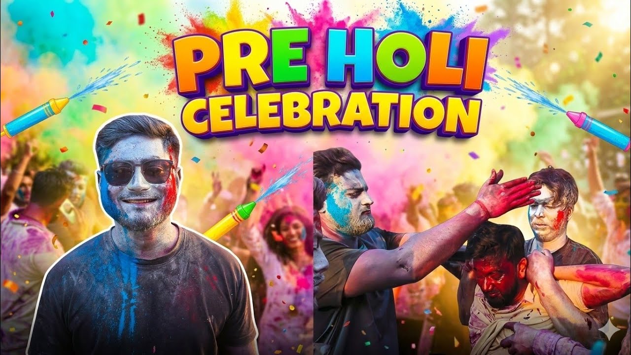 Pre-Holi Celebration🫟😄🫟#holi@SUMANFAMILYVLOG#vlog#bihar#yt #khagaria#vlogger#trending#viral#youtube