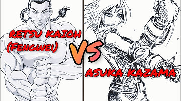 #Tekken7 Season4 [BATTLE LEARN FRAME DATA ] - Retsu Kaioh(Fengwei) Vs Asuka Kazama