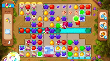 GardenScapes Level 3987 no boosters (18 moves)