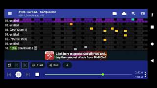 Complicated - Avril Lavigne (MIDI) screenshot 2