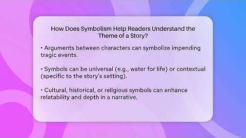 How Does Symbolism Help Readers Understand the Theme of a Story? - The Prose Path