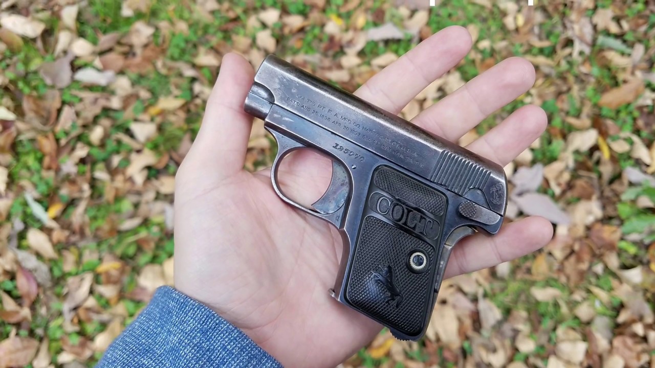 Shooting the Colt model 1908 “vest pocket pistol” YouTube