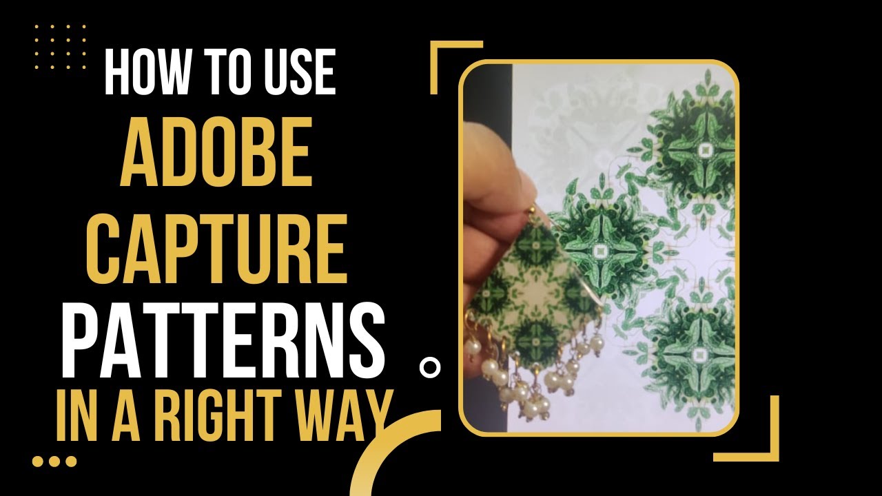 Right way to use Adobe capture Patterns | Textile Design Hacks - YouTube