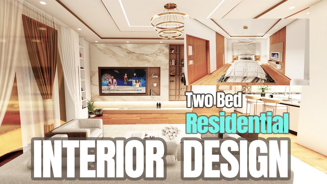 Two bed interior design/modern house - YouTube