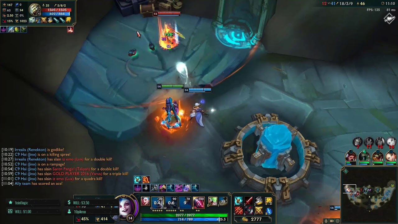 Jinx Hexakill in Nexus Blitz