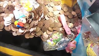 Winning Labubus 2p pusher Live at Hemsby Richardsons Arcade pt1
