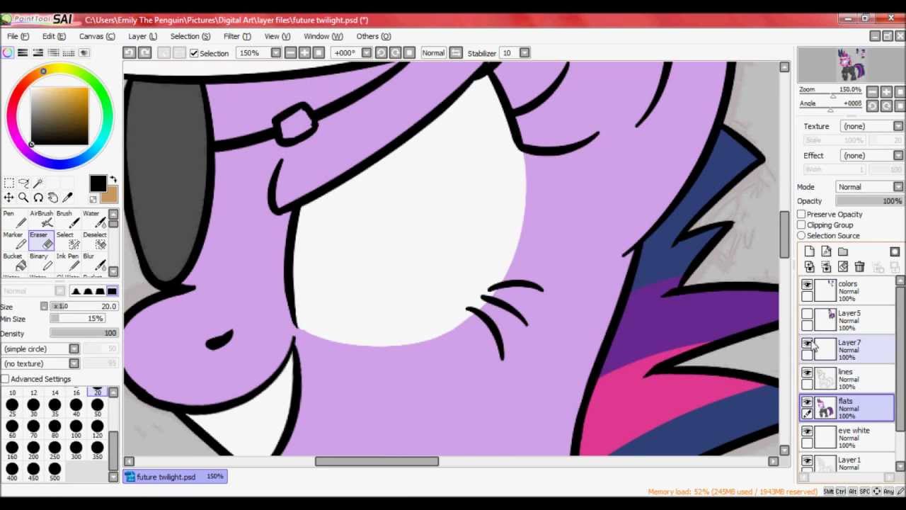 My Little Pony Speedpaint: Future Twilight - YouTube