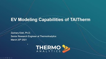 Electric Vehicle Thermal Modeling Capabilities in TAITherm and Battery Thermal Extension