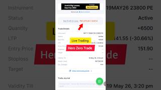 Live Nifty Trading | Hero Zero Trade