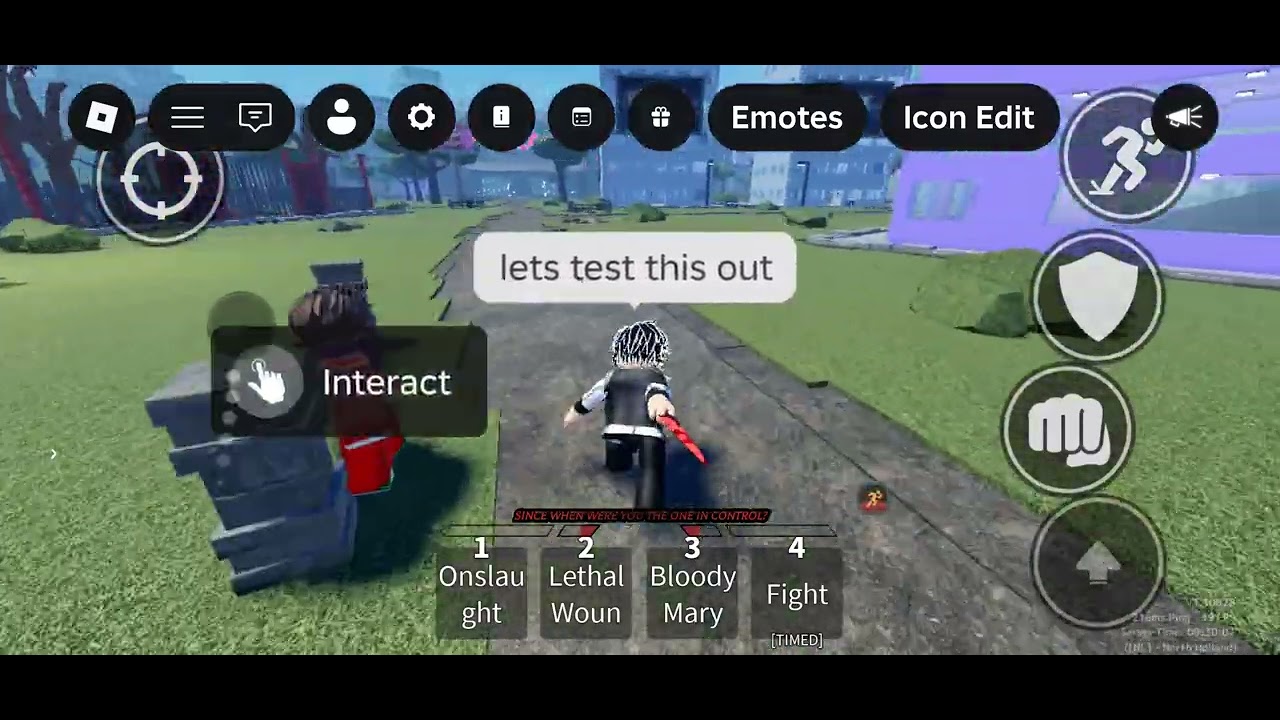 Chara test(didn't get to test it well cause I lagged out)