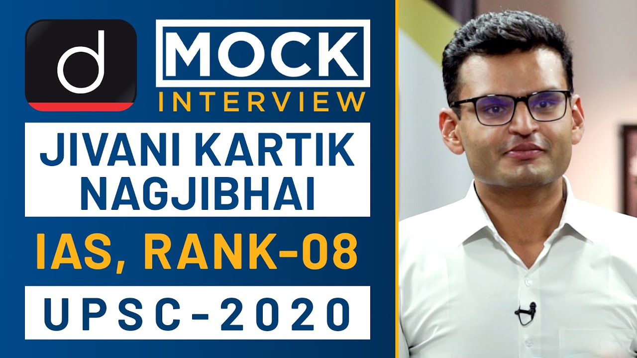Jivani Kartik Nagjibhai, Rank - 08, IAS - UPSC 2020 - Mock Interview I Drishti IAS English – Watch On YouTube