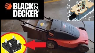 Electric lawnmower repair (Black & Decker ). How to repair the lawnmower if  it won't start. 