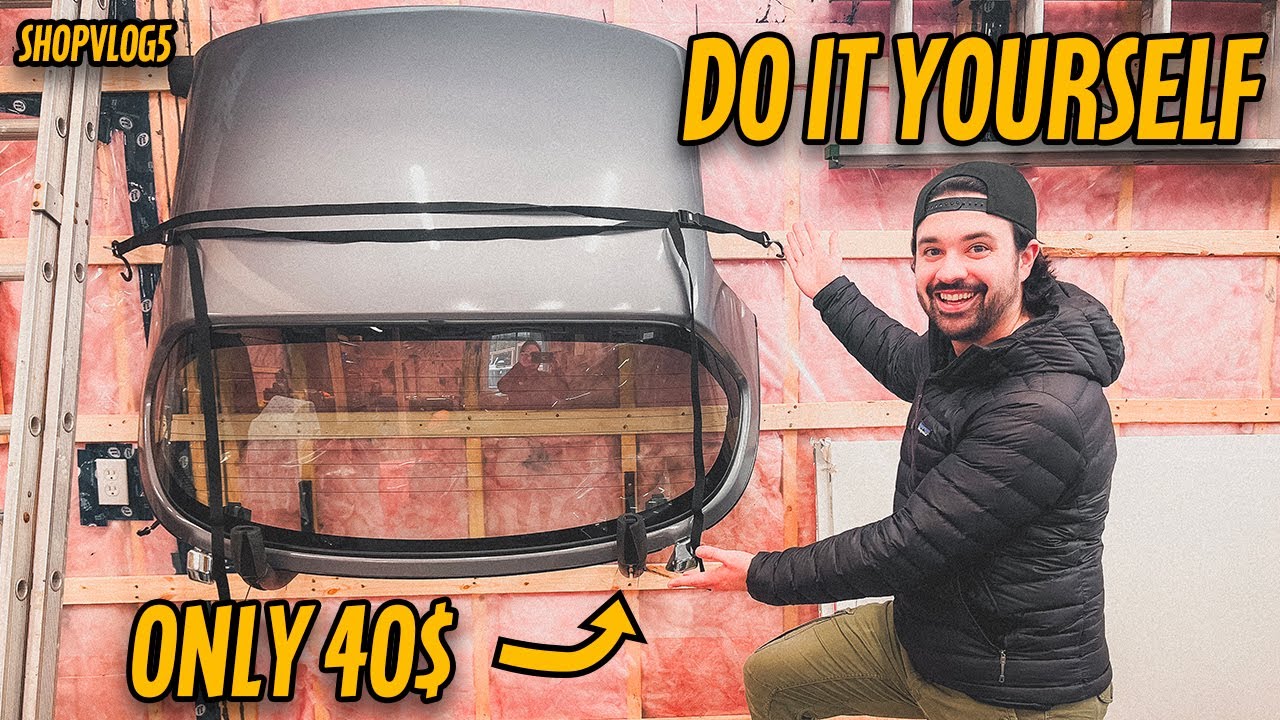 J'installe un support à Hardtop au mur! - ShopVlog 5