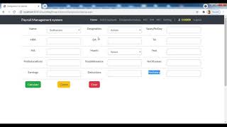 04 Payroll ASP.NET C# SQL Server Bootstrap in Hindi | Designation Salaries | Calculate Salary