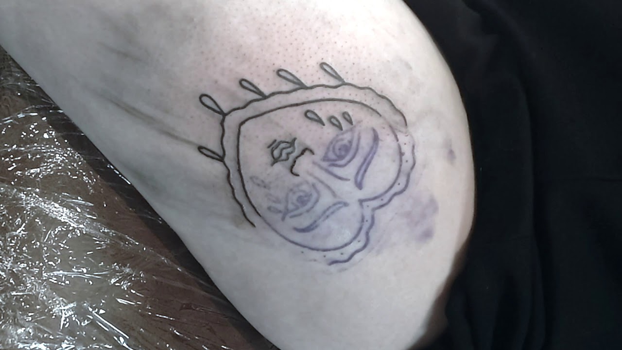 Tattoo Timelapse Traditional Crying Heart Ashaustintattoo Project Zero Tv Youtube