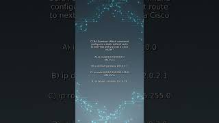 CCNA Quiz: Which command configures a static default route to next-hop 192.0.2.1 on a Cisco router?
