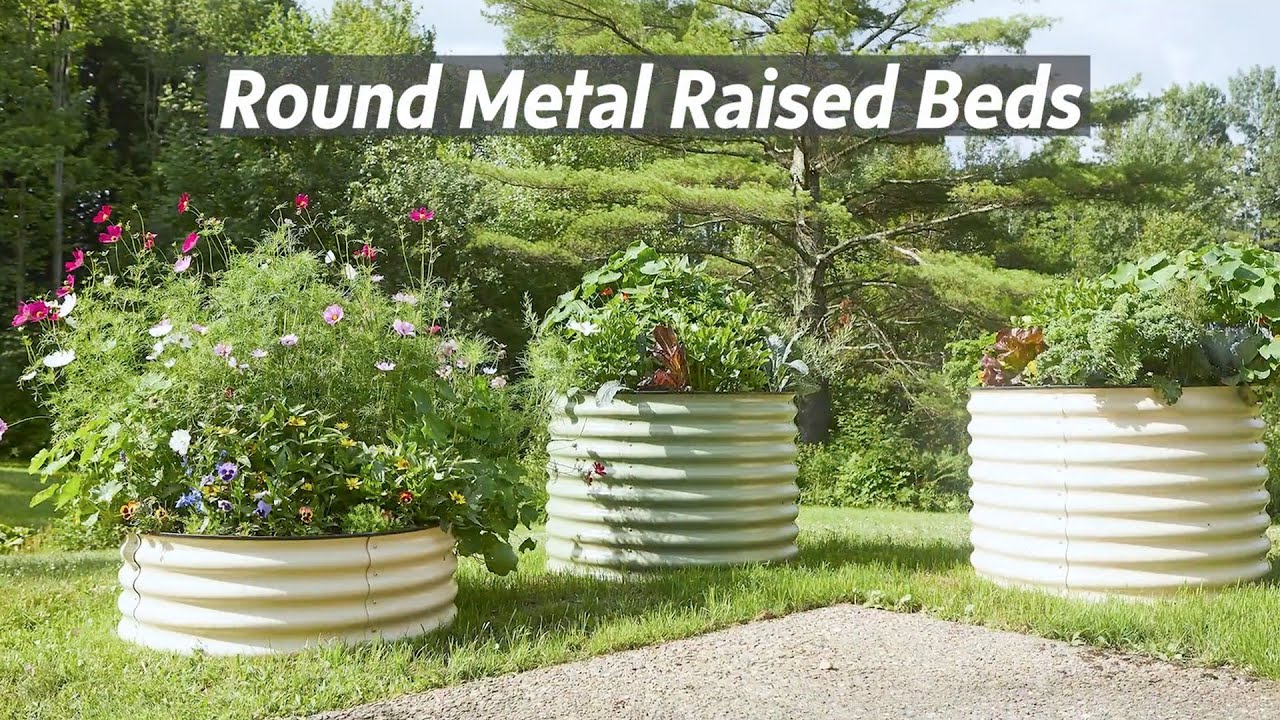 Round Metal Raised Beds Gardener's Supply YouTube