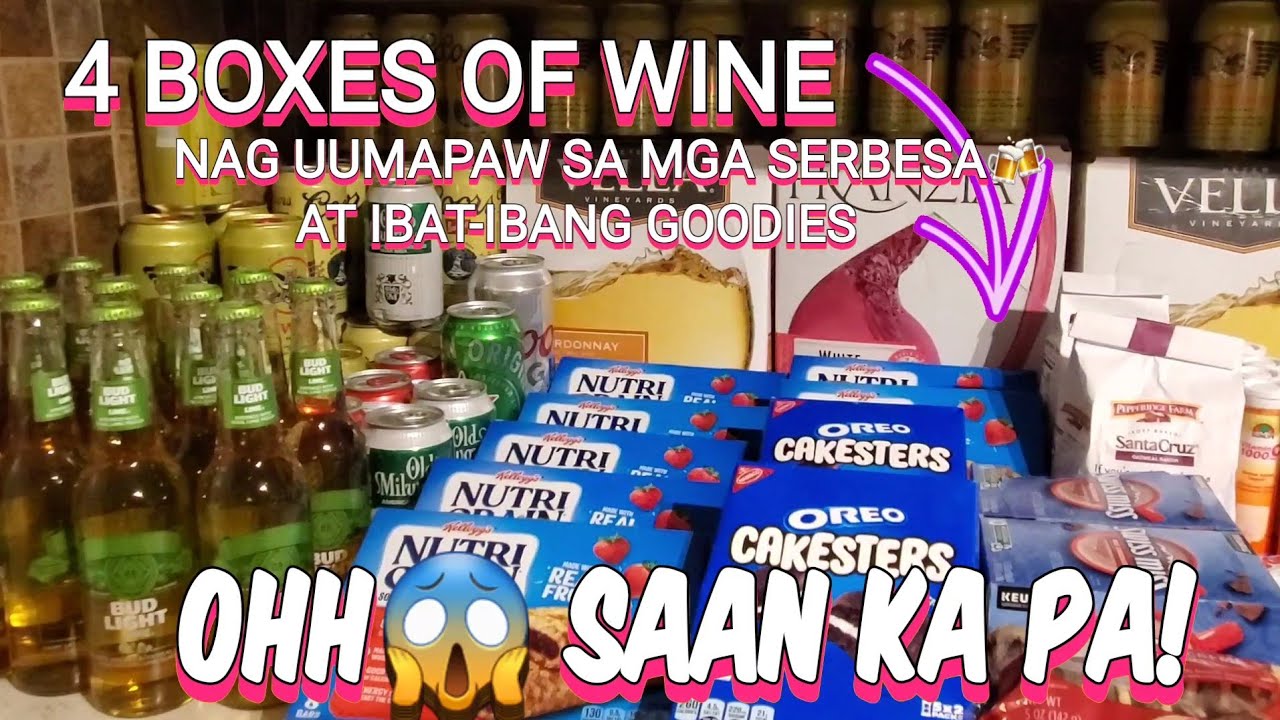 Dumpster Diving: 4 Boxes of Wine jackpot sa serbesa at mga goodies. Diskarteng Pinay na world class😉