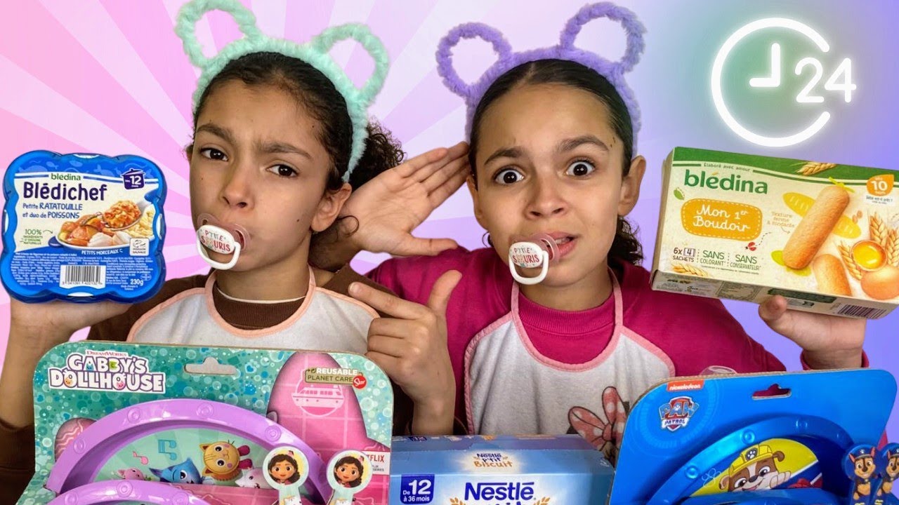On mange de la nourriture BÉBÉ pendant 24H