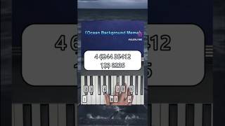 Ocean Background MEME tutorial in piano