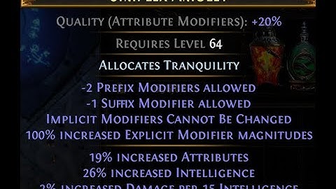 [POE 3.26] Int Stacking Simplex Amulet Crafting