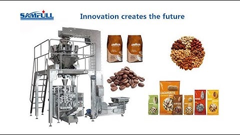 China Samfull 1kg sugar/salt packing machine with multi-head weigher, packing speed 45 bags/min