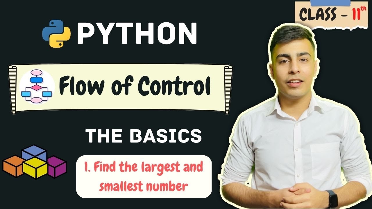 C6. Largest and Smallest Number using If Else | Python - Flow of ...