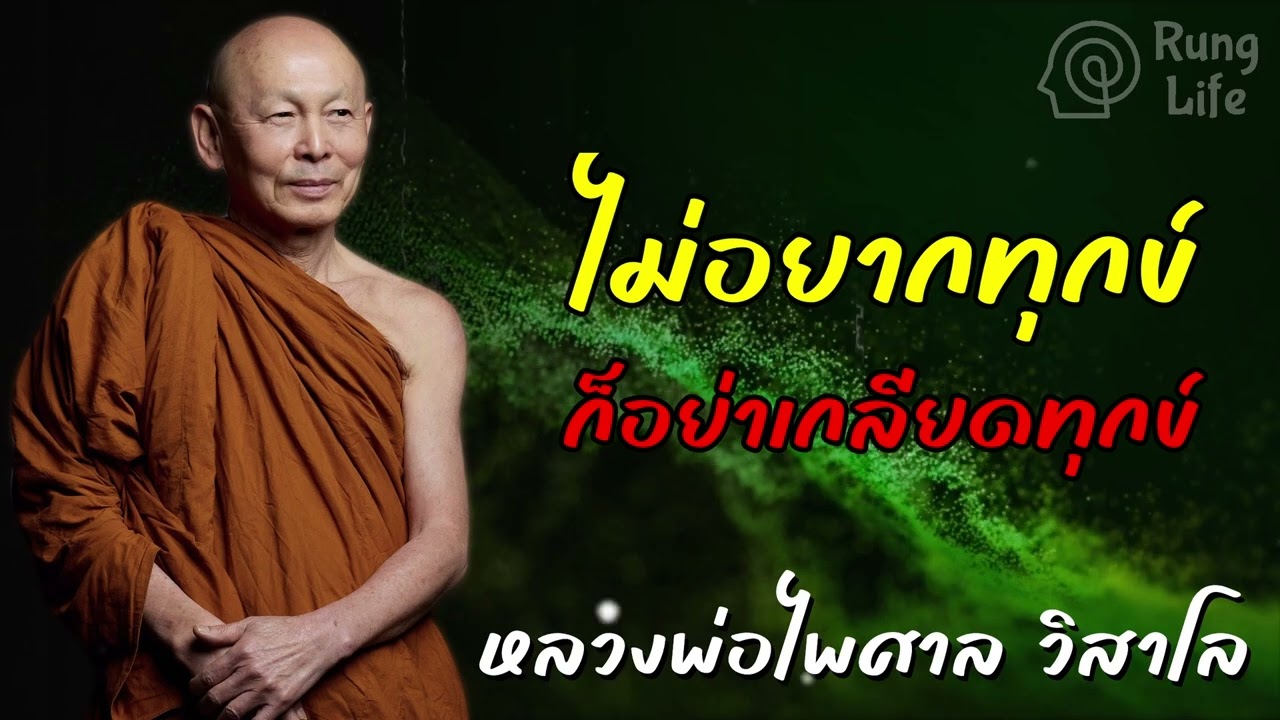 ไม่อยากทุกข์ ก็อย่าเกลียดทุกข์ 🙏  #คำสอน  #ฟังธรรม #ชีวิต #หลวงพ่อไพศาล