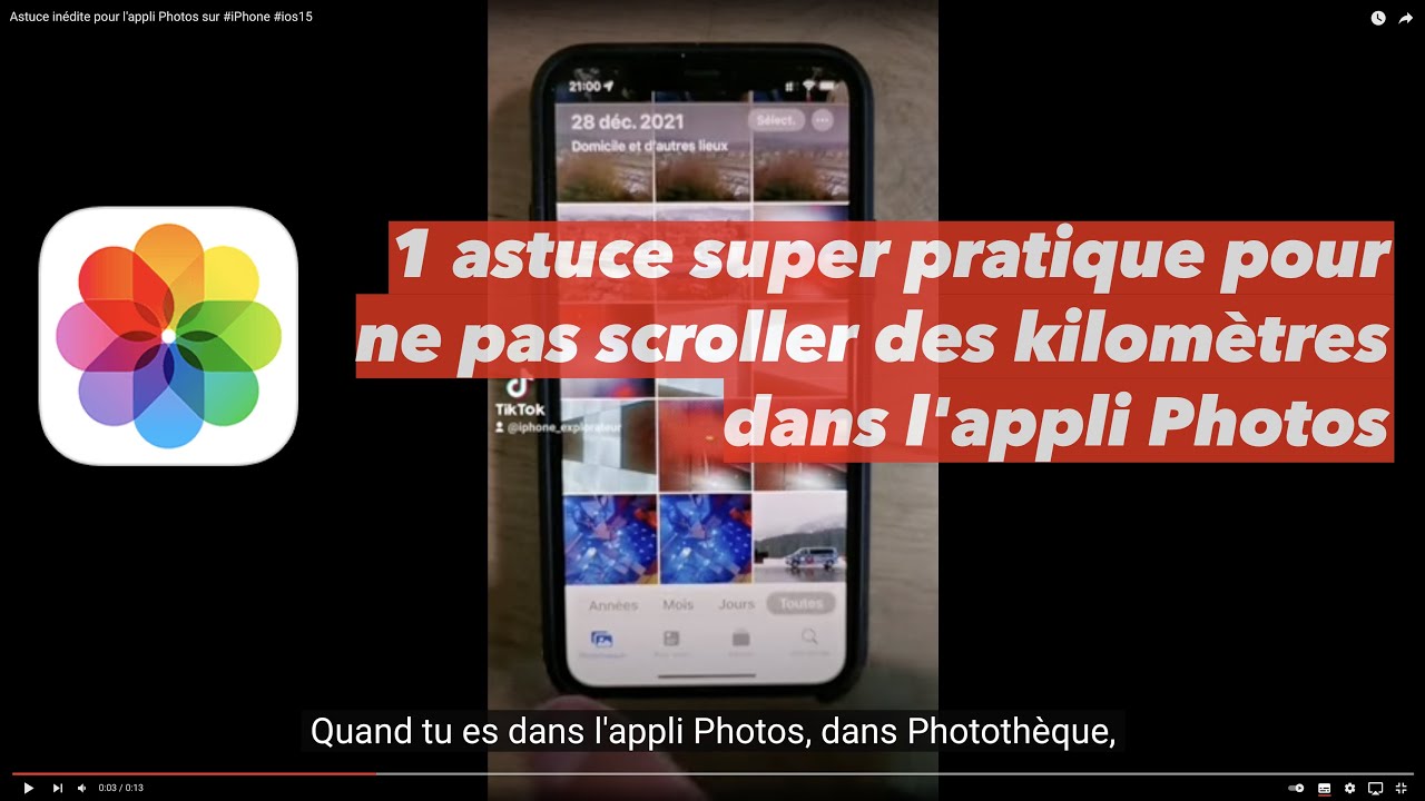 Astuce inédite pour l'appli Photos sur 
