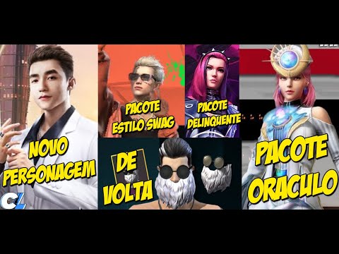 NOVIDADES FREE FIRE -PROXIMOS EVENTOS, DIAMANTE ROYALE A VOLTA DA BARBA DO VELHO E NOVO PERSONAGEM