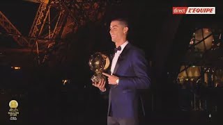 تتويج كريستيانو رونالدو بالكرة الذهبية الخامسة في تاريخه |7/12/2017|Ronaldo Wins Ballon Dor HD