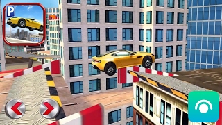 Roof Jumping Stunt Driving Parking Simulator - Gameplay (iOS, Android) screenshot 1