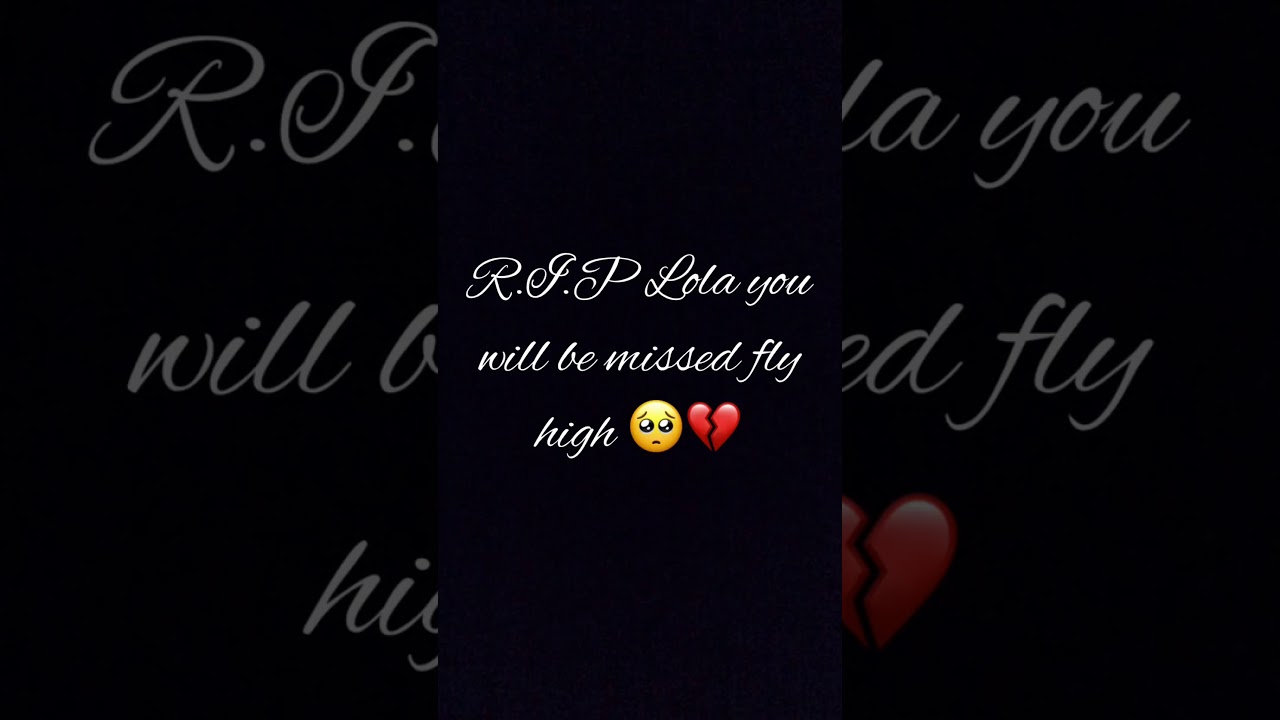 R I P Lola You Will Be Missed This Is For Violet Flowergarden Youtube