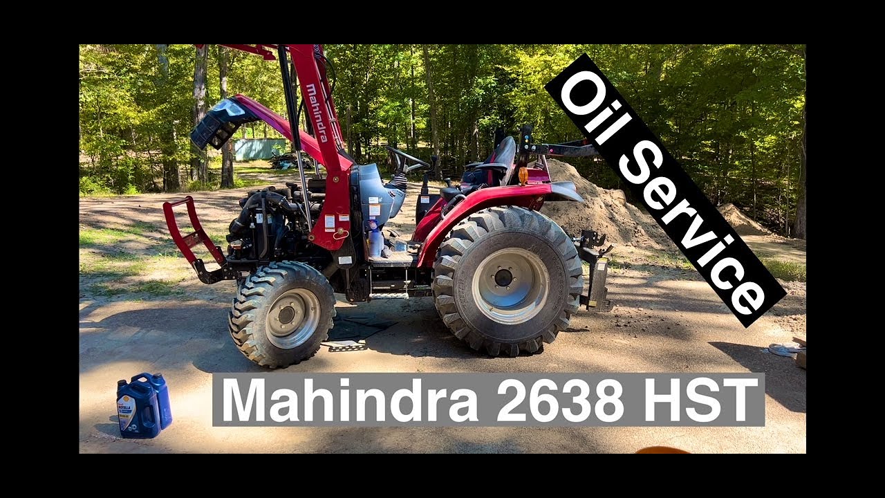 Mahindra 2638 50 hour oil service - YouTube