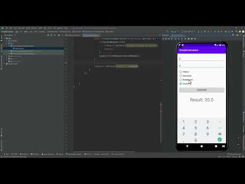 Simple Calculator with RadioButton using Java in Android