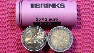 Many Finds 2 Euro Coin Roll Hunting 80NLD