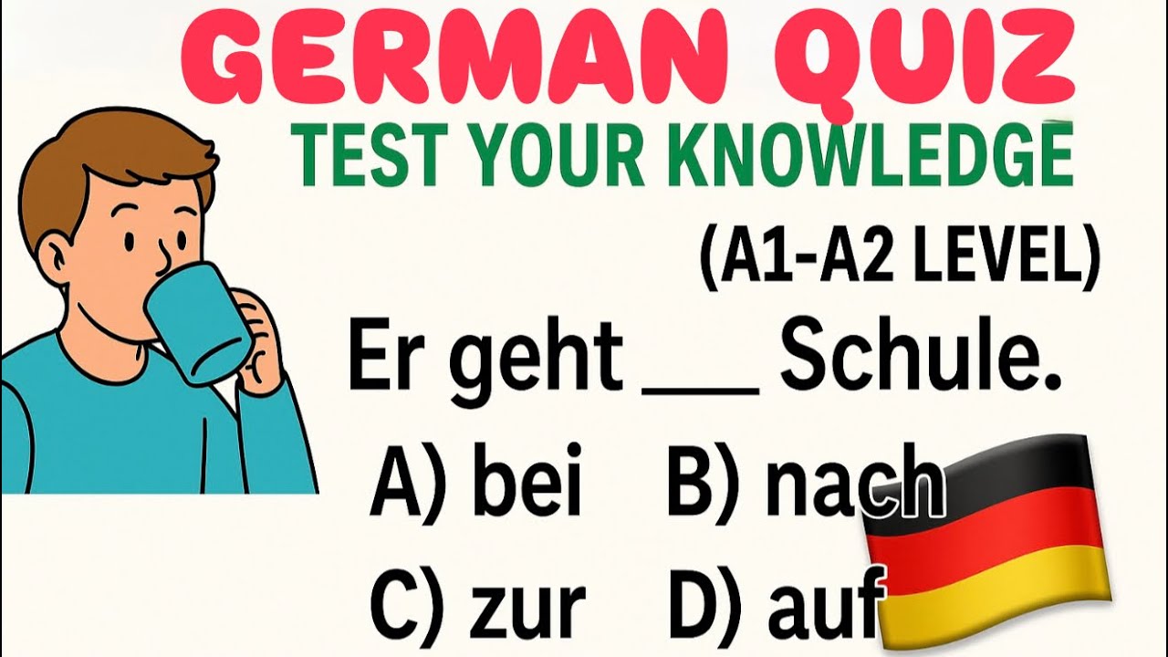 Check Your German Level | Very Suitable for Learners A1-A2🇩🇪 - YouTube