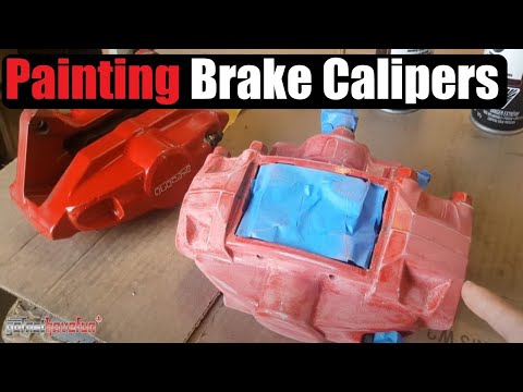 How to Paint Brake Calipers (350Z AKEBONO BBK) | AnthonyJ350