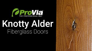 ProVia Knotty Alder Fiberglass Doors Offer a Realistic Woodgrain Finish