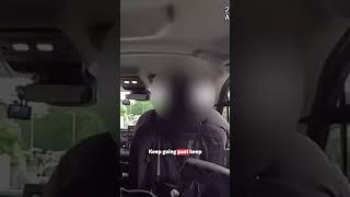Armed policeman hitches lift with van driver to chase down suspect