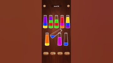 58 lvl color water sort game #colorwatergame #asmr #asmrgame #games #gameout