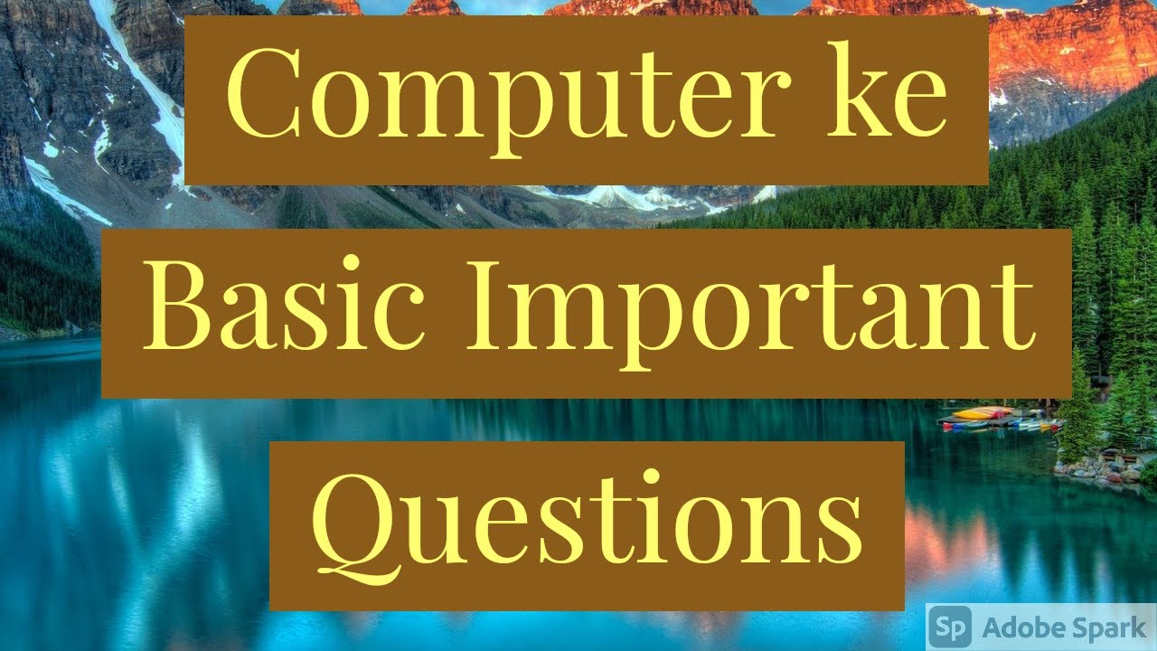 Computer Questions - YouTube