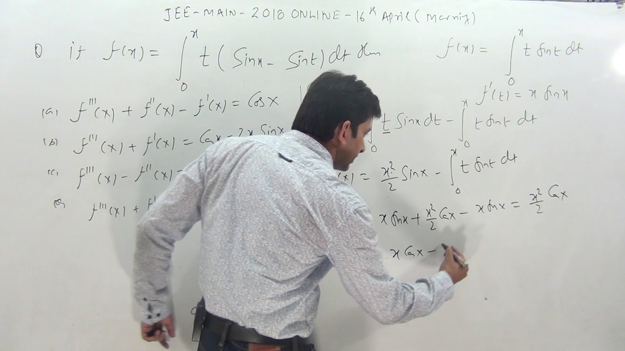 JEE-MAIN  2018 online Exam 16th April paper solutions-4